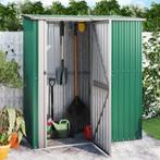 vidaXL Tuinhuis Groen 180,5x97x209,5 cm Gegalvaniseerd Staal, Verzenden, Nieuw