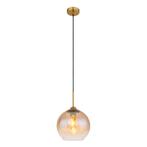 Hanglamp JAMESSA 25.0 cm 1-lichts Metaal Messing-Coloured, Huis en Inrichting, Lampen | Hanglampen, Ophalen of Verzenden, Nieuw