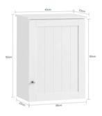 Wandkast met Deur – Hangende Badkamerkast met Plank, Verzenden, Nieuw