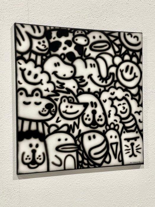 Mr Turkey - The Doodle Team - NO Reserve, Antiek en Kunst, Kunst | Schilderijen | Modern