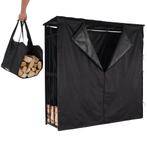 Houtopslag met dak | Brandhoutrek | Houtrek | 180x60x180cm, Verzenden