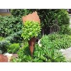 Roest decoratieve plantenzak met stang | Handgemaakte patina, Verzenden, Nieuw
