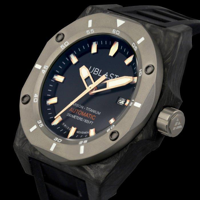 Ublast - Fusion - Forget Carbon & Titanium - UBFSN47BKG -, Sieraden, Tassen en Uiterlijk, Horloges | Heren