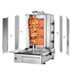 GGM Gastro | Gas Gyros-/ Döner grill - 3 branders - max. 40, Verzenden