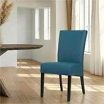 Leren eetkamerstoel Just - Hermes Turquoise (blauw) - Poten, Ophalen of Verzenden, Nieuw, Leer, Bohemian, Eigentijds, Klassiek, Retro, Romantisch, Scandinavisch