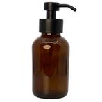 Glazen Fles met schuimpomp, Sieraden, Tassen en Uiterlijk, Uiterlijk | Lichaamsverzorging, Verzenden, Nieuw, Bodylotion, Crème of Olie