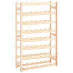 vidaXL Wijnrek voor 56 flessen grenenhout, Verzenden, Nieuw