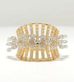 Statement ring - 14 karaat Geel goud -  1.56ct. tw. Diamant