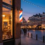 Gabbiano Barbershop Wandlamp – Grote Zilveren Barber Pole, Ophalen of Verzenden, Nieuw
