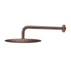 Hoofddouche Qisani Flow met wanddouchearm Ø 25 cm Geborsteld, Ophalen of Verzenden, Nieuw, Kraan