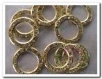 Trouwringen Strass diamantjes Goudkleur 10 stuks, Ophalen of Verzenden, Nieuw
