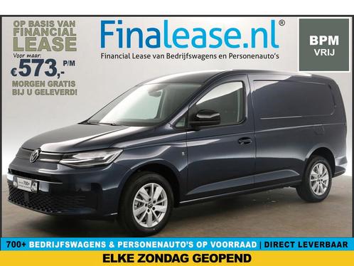 Volkswagen Caddy Maxi 2.0 TDI Style L2H1 NIEUW 123PK €573pm, Auto's, Bestelauto's, Lease, Automaat, Diesel, Volkswagen, Blauw