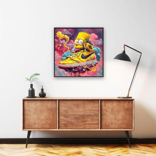Thirteen - Nike Jordan by Bart Simpson, Antiek en Kunst, Kunst | Schilderijen | Modern