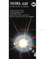 1982 LANCIA A112 KLEUREN & INTERIEUR BROCHURE, Boeken, Nieuw, Author