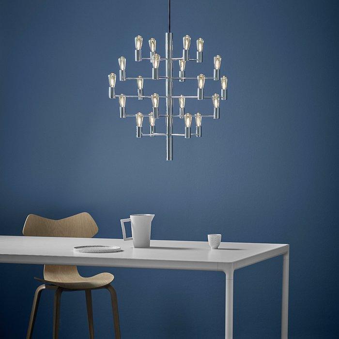 Herstal - Plafondlamp - Manola 20 - Chrome - Metaal -, Antiek en Kunst, Antiek | Lampen