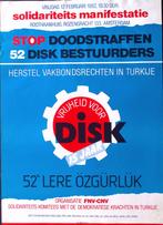 Herstel vakbondsrechten in turkije op poster (lijst optie), Verzamelen, Posters, Verzenden, Nieuw, Overige onderwerpen, Met lijst