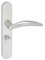 Deurklink Windsor op schild Ovaal WC63 Verdekt aluminium, Doe-het-zelf en Verbouw, Verzenden, Nieuw