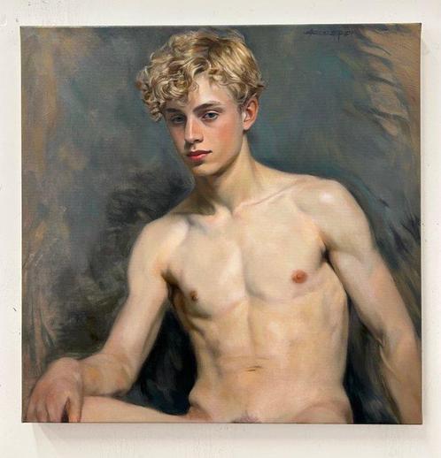 Kasper Grzegorz Kasperek - Aurèlien, Antiek en Kunst, Kunst | Schilderijen | Modern