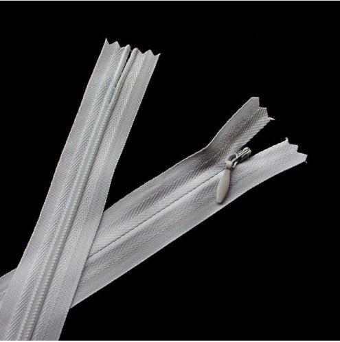 Close end rits 25 cm wit  - 10 stuks, Caravans en Kamperen, Tenten, Ophalen of Verzenden
