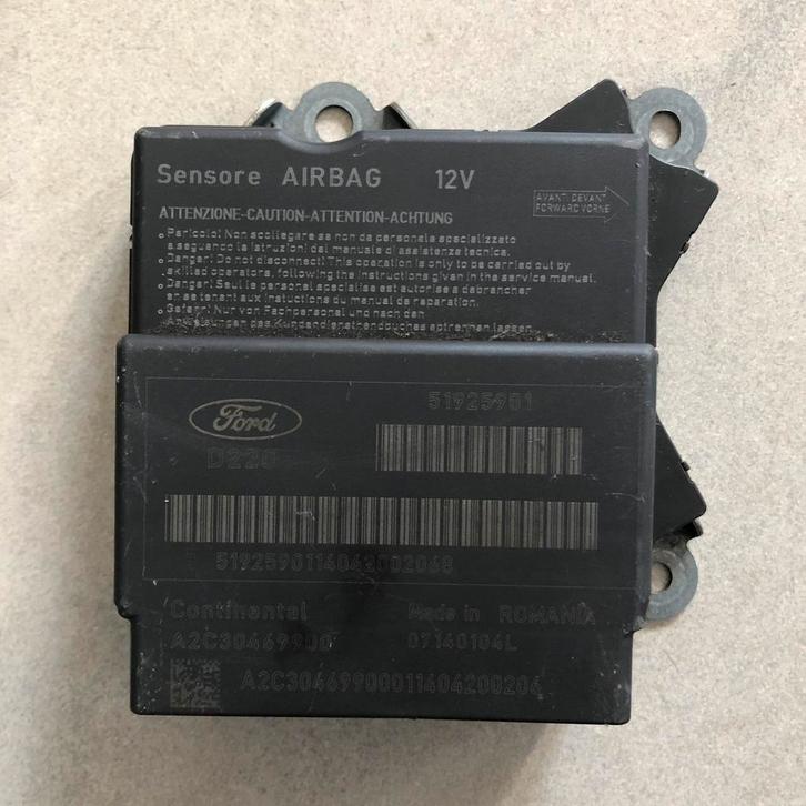 Ford KA SRS Airbag module 51925901 A2C30469900, Auto-onderdelen, Elektronica en Kabels, Gereviseerd, 3 maanden garantie, Ford