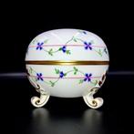 Herend - Large Footed Lidded Bonbonniere - Cornflower Blue