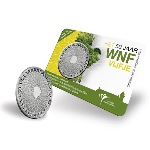 5 Euro 2011 Wereld Natuur Fonds UNC Coincard, Postzegels en Munten, Munten | Nederland, Verzenden