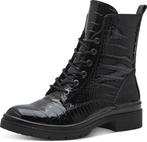 Tamaris - Maat 40 - Core Dames Laarzen - BLACK CROCO, Verzenden, Nieuw