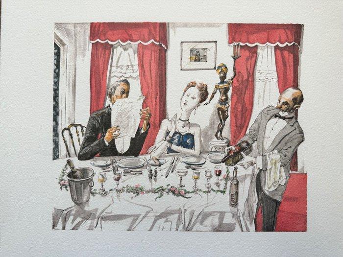 Foujita Tsuguharu Léonard (1886 - 1968) ( Daprés ) - Diner, Antiek en Kunst, Antiek | Overige Antiek
