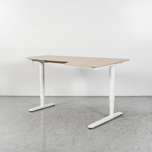 Elektrisch zit-sta hoekbureau Ikea Bekant - Eiken blad - 160, Zakelijke goederen, Kantoor en Winkelinrichting | Kantoormeubilair en Inrichting