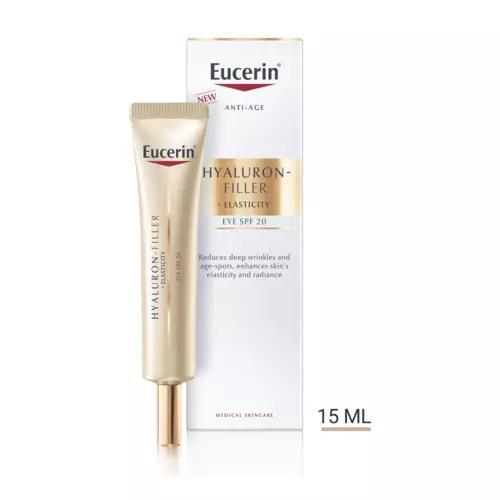 Eucerin Hyaluron-Filler + Elasticity Oogcontourcrème SPF20, Sieraden, Tassen en Uiterlijk, Uiterlijk | Gezichtsverzorging, Nieuw