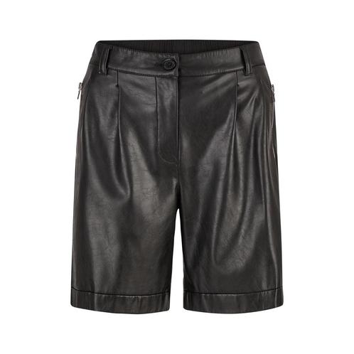 Marc Aurel • zwarte vegan leather shorts • 36, Kleding | Dames, Broeken en Pantalons, Zwart, Nieuw, Maat 36 (S), Verzenden