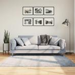 vidaXL Vloerkleed PAMPLONA shaggy hoogpolig modern 160x160, Verzenden, Nieuw, Blauw