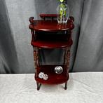 Bijzettafel - Houten etagère / bijzettafel, klassiek model -