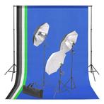 vidaXL Fotostudioset met achtergrond en verlichtingsset, Verzenden, Nieuw