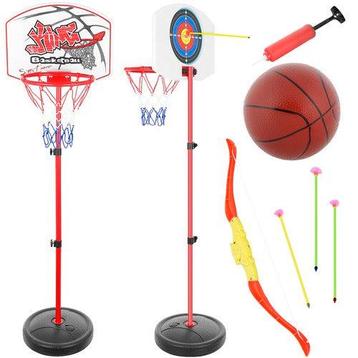 Basketbal set met pomp en bal inclusief pijl en boog set met beschikbaar voor biedingen