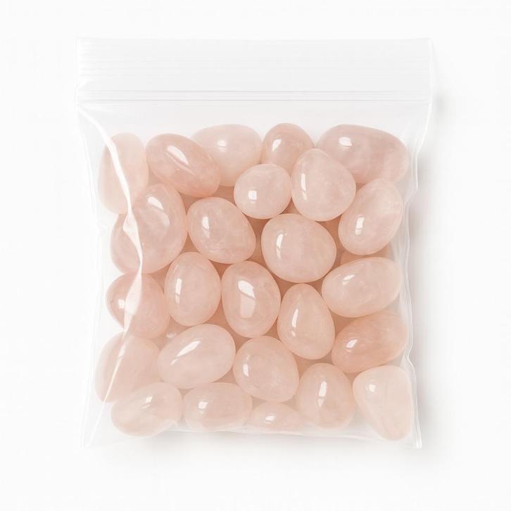 Rozenkwarts Getrommeld – 500 g (15–25 mm, A-kwaliteit), Antiek en Kunst, Antiek | Glas en Kristal, Ophalen of Verzenden