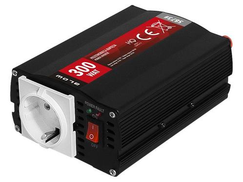 Omvormer Auto - 12 Volt naar 230 Volt - 300 Watt - Zwart, Doe-het-zelf en Verbouw, Overige Doe-het-zelf en Verbouw, Nieuw, Ophalen of Verzenden