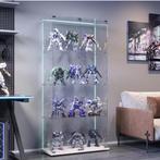 Glazen Vitrinekast met LED – 4 Laags en Dubbele Deur, Wit, Huis en Inrichting, Kasten | Vitrinekasten, Verzenden, Nieuw