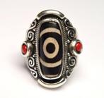 Tibetaanse DZI-kraal - Talisman - Ring