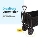 2dekans | BRASQ Bolderkar Opvouwbaar - 100 Liter - 80 KG, Ophalen of Verzenden, Gebruikt