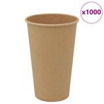 vidaXL Papieren koffiekopjes 1000 st 16oz 400 ml bruin, Huis en Inrichting, Keuken | Servies, Verzenden, Nieuw