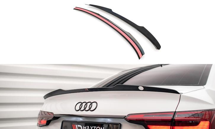 Spoiler Audi A4 B9 FL Maxton Glans Zwart, Auto-onderdelen, Carrosserie en Plaatwerk, Ophalen of Verzenden