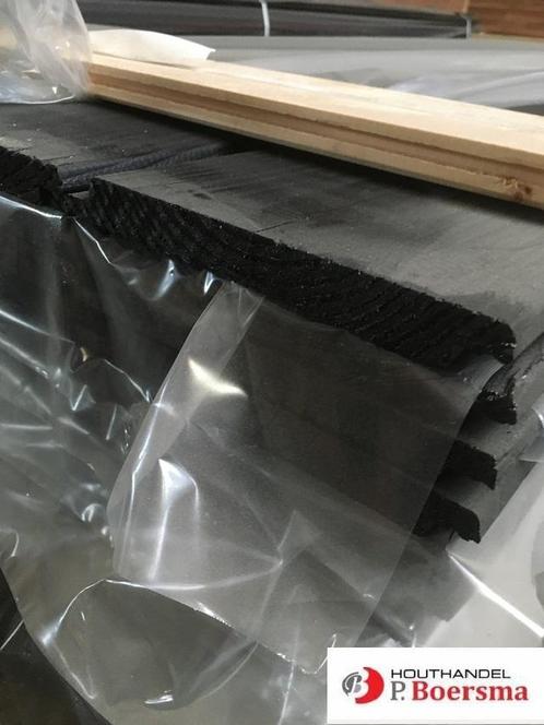 Channelsiding | zwart gecoat | 20X176 | goedkoop!, Doe-het-zelf en Verbouw, Hout en Planken, Overige houtsoorten, 300 cm of meer