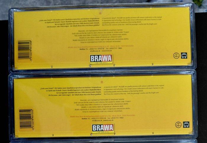 Brawa H0 - 49128/49132 - Modeltrein goederenwagon (2) - 2x, Hobby en Vrije tijd, Modeltreinen | H0