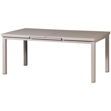 Mobile Uitschuifbare Tafel Aluminium Zand 240x100/180x100cm