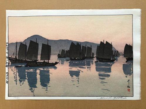 Original Woodcut print - Hand signed & Numbered Morning of, Antiek en Kunst, Antiek | Overige Antiek