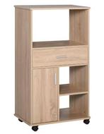 Keukentrolley met Lade en Wielen – Magnetronkast 108 cm, Huis en Inrichting, Verzenden, Nieuw