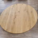Eettafelblad rond | 160cm | Eiken | Naturel, Huis en Inrichting, Tafels | Eettafels, Ophalen, Nieuw, Industrieel