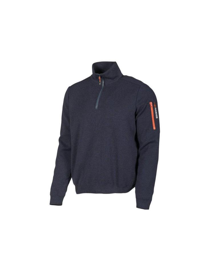 Ivanhoe vest Hadar Half Zip Windbreaker Navy - fijne meri..., Kleding | Heren, Truien en Vesten, Blauw, Zo goed als nieuw, Verzenden