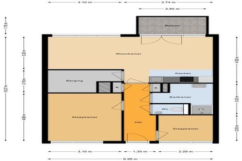 Appartement Boezemweg in Rotterdam, Huizen en Kamers, Huizen te huur, Via bemiddelaar, Rotterdam, Appartement
